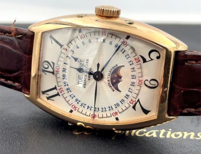 Franck Muller Master Calendar Lunar Automatic Wristwatch Model 5850 MCL 