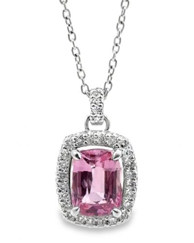 Estate Contemporary Platinum, Fancy Sapphire and Diamond Pendant by Michael B