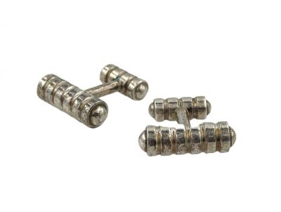 Estate Sterling Groove Collection Cufflinks by Tiffany & Co Paloma Picasso  
