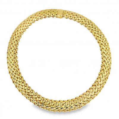 Estate Vintage Vannerie Basket Weave Choker by Tiffany & Co. (1989) 