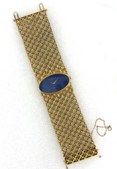 Ladies 18K Lapis Lazuli Bracelet Watch By Chopard Retailed By Stasky & Co.