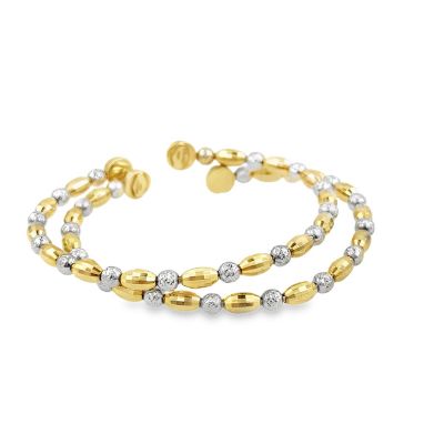 Estate Collection of (2) Yellow Gold Bangle Bracelets