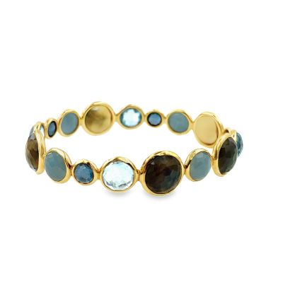 Estate Gold and Gemstone Lollipop Bangle Bracelet by Ippolita  