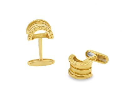 Vintage 18K Bulgari B.Zero1 Cufflinks.