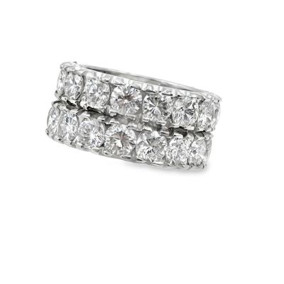 Vintage Platinum Diamond Wedding Band.