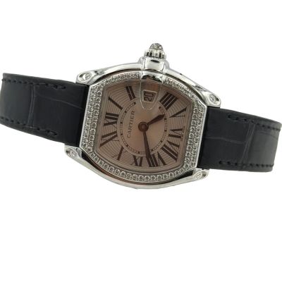 Ladies 18K White Gold Diamond Cartier Roadster Ref 2723