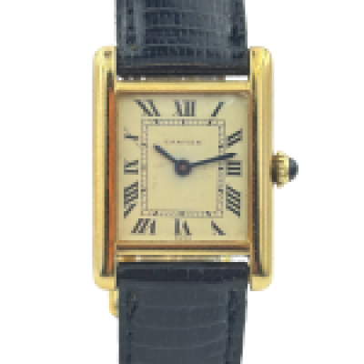 Vintage Ladies 18K Cartier Tank Louis Wristwatch No. 780870293