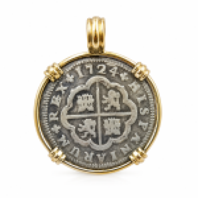 Spanish Colonial Shipwreck Coin Pendant