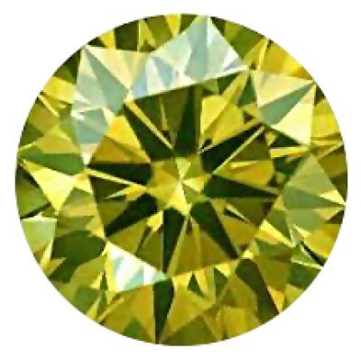 Round 0.17 Fancy Light Green-Yellow I2 GIA 6203977846