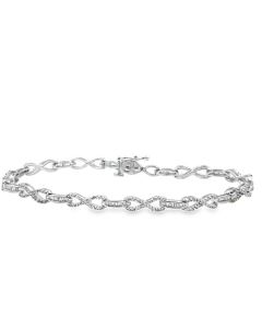 Estate White Gold and Diamond Bracelet