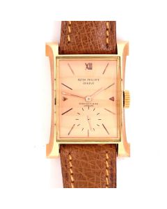 MK Personal Collection Phillipe Patek Serpico Y Laino Caracas "Eiffel Tower" Wristwatch Circa 1951 Gift From President Marcos Pérez Jiménez