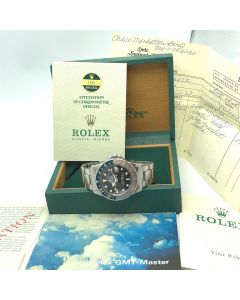 MK Personal Collection Fine Rolex GMT Master Steel Wristwatch Ref 1675 Circa 1972 With Box & Papers