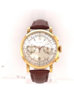 MK Personal Collection 18K Tri-Color Longines Flyback Chronograph Ref 6234 Cal. 30CH Wristwatch Circa 1953