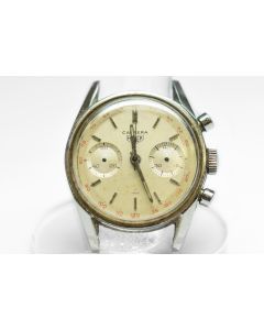 MK Personal Collection Rare Steel Heuer Carrera Chronograph Cal. 92 Wristwatch Circa 1960's