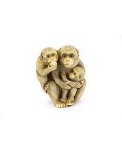 Netsuke Three Monkey's by Ikko Masakatso 0599