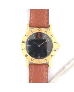 Mk & DK Personal Collection - Unisex 18K Yellow Gold Circular Bulgari Wristwatch Ref A5005 Circa 1990's
