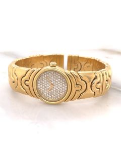MK & DK Personal Collection - Fine Ladies 18K Yellow Gold Bulgari Parentesi Wristwatch BJ01