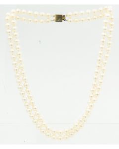 Estate Pearl Necklace with Gold Filled Clasp