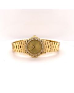 Fine Ladies Ebel 18K Diamond Sport Wave Wristwatch 60g 