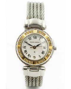 Philippe Charriol Ladies Two Tone Gold and Diamond Wristwatch 