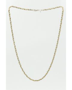 Estate Sterling Silver and Yellow Gold Rope Chain By Tiffany & Co. 