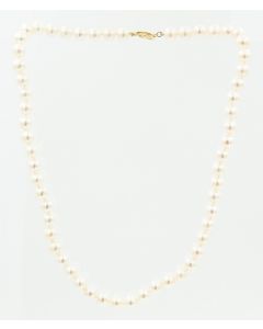 Estate Single Strand Pearl Necklace 