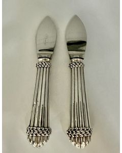 Collection of (2) Sterling Silver Parmesan Knives by Giovanni Raspini  
