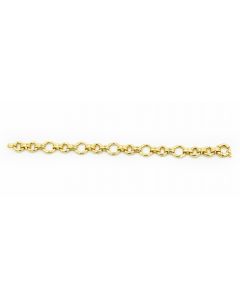 Estate Yellow Gold Charm Bracelet By Aaron Basha 