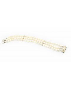 Estate 1950's Cultured Mikimoto Pearl Bracelet