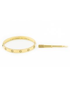 Estate Contemporary Yellow Gold LOVE Bracelet by Cartier 