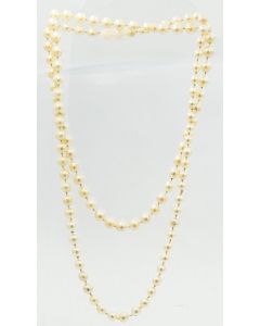 Estate Cultured Single Strand Pearl Necklace 