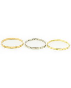 Estate Collection of (3) "LOVE" Bangles by Aldo Cipullo for Cartier Circa 1970s