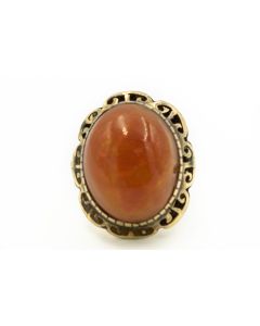 Estate Yellow Gold Mexican Opal Ring