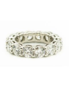 Estate Platinum and Diamond Eternity Ring