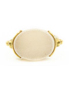Estate Yellow Gold Hammered Ring by Talisman Unlimited 