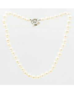 Estate Single Strand Pearl Necklace