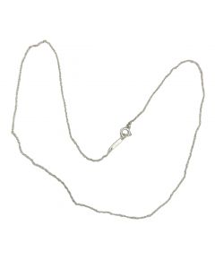 Tiffany & Co 16" Solo Chain Necklace in Sterling Silver 1MM. 