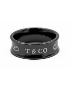 Titanium Tiffany & Co 1837 Concave Medium Ring 7mm