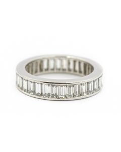 Estate Platinum and Diamond Eternity Ring