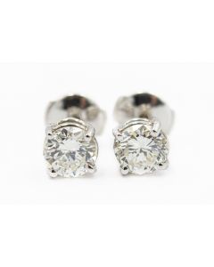 Estate Diamond Stud Earrings