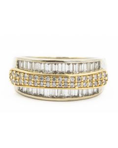 Estate White Gold and Diamond Ring