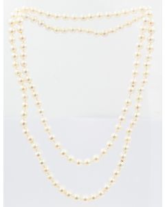 Estate Opera Length Cultured Pearl Necklace