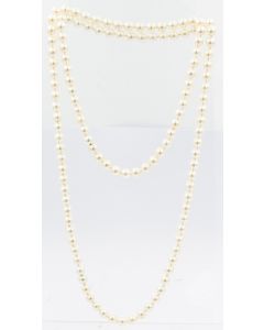 Estate Opera Length Cultured Pearl Necklace 