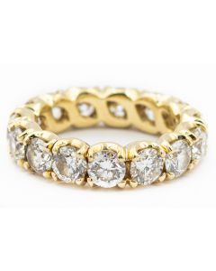 Estate Yellow Gold and Diamond Eternity Ring