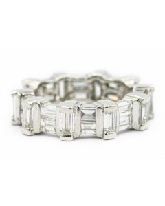 Estate Platinum and Diamond Eternity Ring