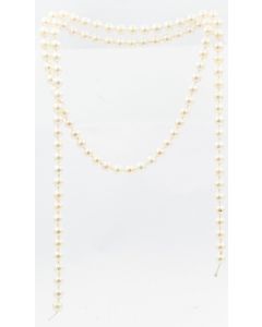 Estate Endless Cultured Pearl Necklace 