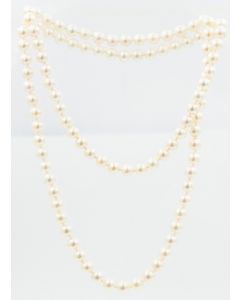 Estate Endless Cultured Pearl Necklace  