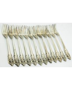Collection of (12) Grande Baroque Cocktail/Seafood Fork's By Wallace
