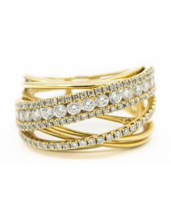 Estate Yellow Gold and Diamond Ring