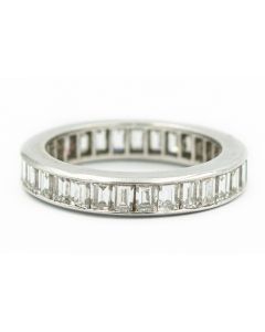 Estate Platinum and Diamond Eternity Ring